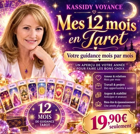 Mes 12 mois en tarot : une lame par mois, 19,90 €
